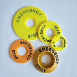 22mm emergency stop push button switch label frame