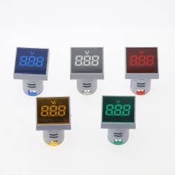 22mm LED Voltage Meter Power Signal indication lamp Pilot Light Digital Indicator Light